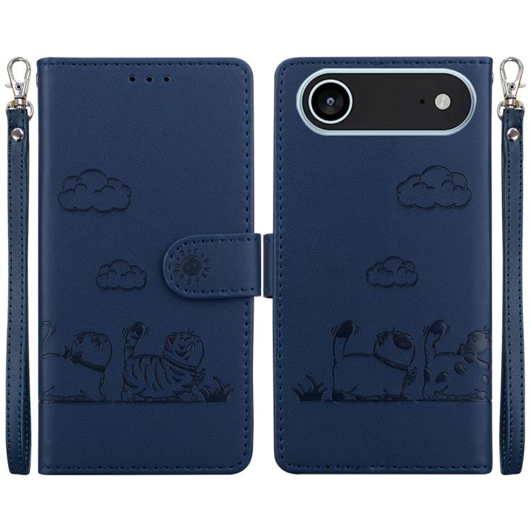 Cute Cats RFID Leather Phone Case, For iPhone 17 Pro Max, For iPhone 17 Pro, For iPhone 17, For iPhone 17 Air