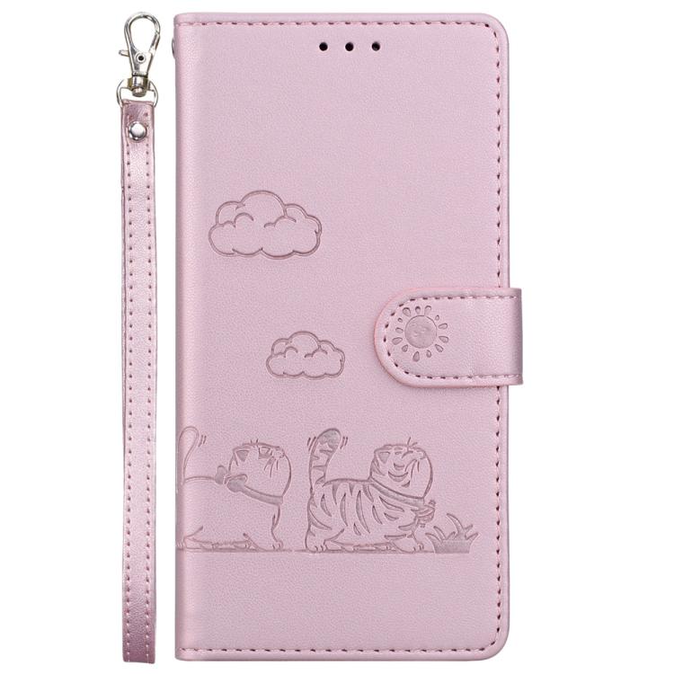 Cute Cats RFID Leather Phone Case, For iPhone 17 Pro Max, For iPhone 17 Pro, For iPhone 17, For iPhone 17 Air