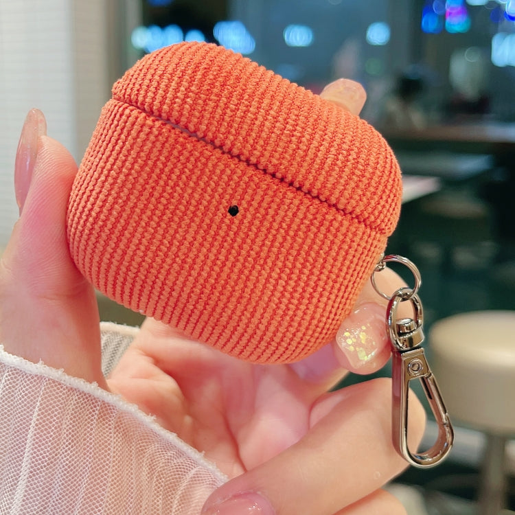 Corduroy Cloth Pattern Earphone Protective Case