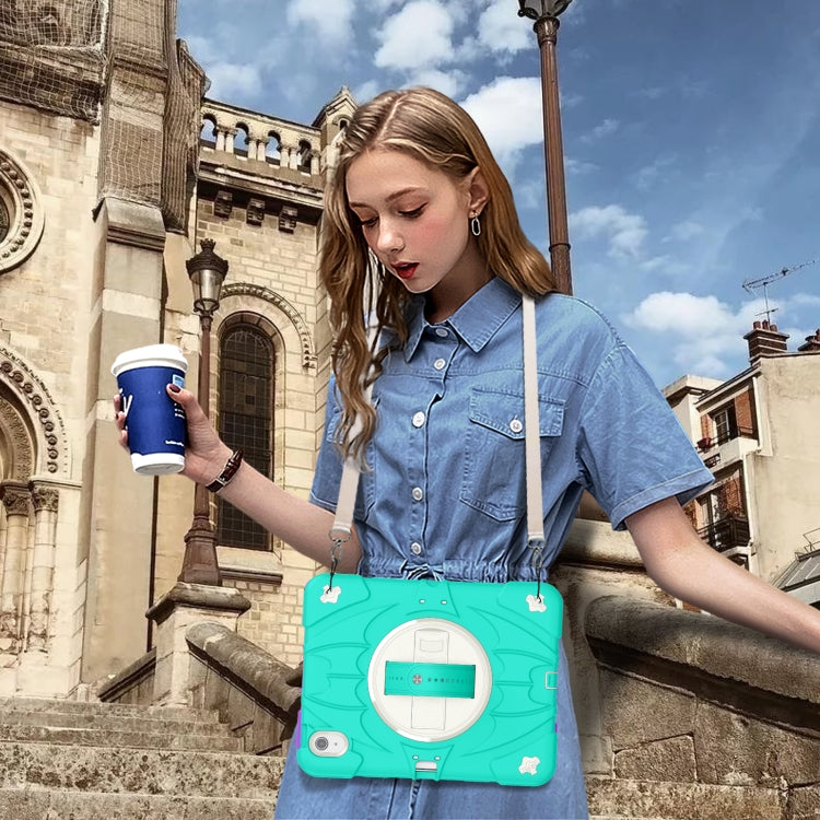 Bat Hand Grip Turntable Stand Tablet Case, For iPad Air 11 2026 / 2025 / 2024, For iPad Pro 11 2025 / 2024, For iPad 10th Gen 10.9 2022, For iPad mini 6 / mini 2024