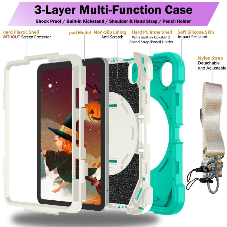 Bat Hand Grip Turntable Stand Tablet Case, For iPad mini 6 / mini 2024, For iPad Air 11 2024 / 10.9 2022, For iPad Pro 11 2024, For iPad Pro 11 2022 / Air 10.9 2022