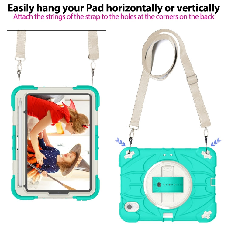 Bat Hand Grip Turntable Stand Tablet Case, For iPad mini 6 / mini 2024, For iPad Air 11 2024 / 10.9 2022, For iPad Pro 11 2024, For iPad Pro 11 2022 / Air 10.9 2022
