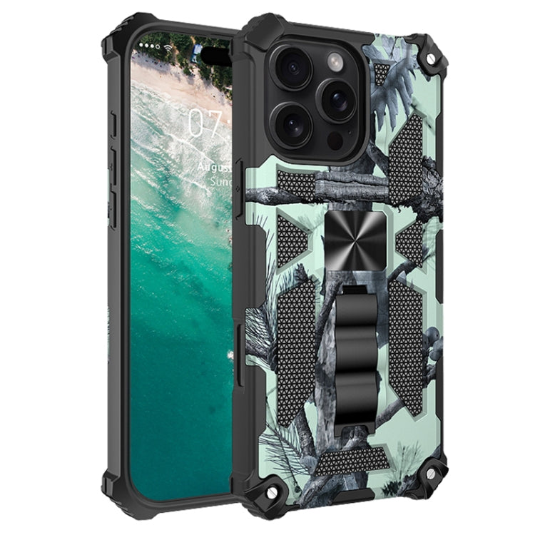 Camouflage Armor Kickstand TPU Hybrid PC Magnetic Phone Case