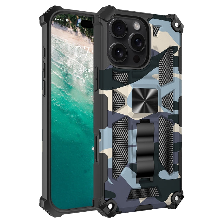 Camouflage Armor Kickstand TPU Hybrid PC Magnetic Phone Case