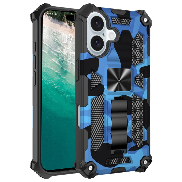 Camouflage Armor Kickstand TPU Hybrid PC Magnetic Phone Case