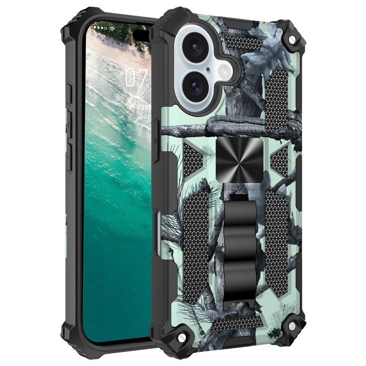 Camouflage Armor Kickstand TPU Hybrid PC Magnetic Phone Case