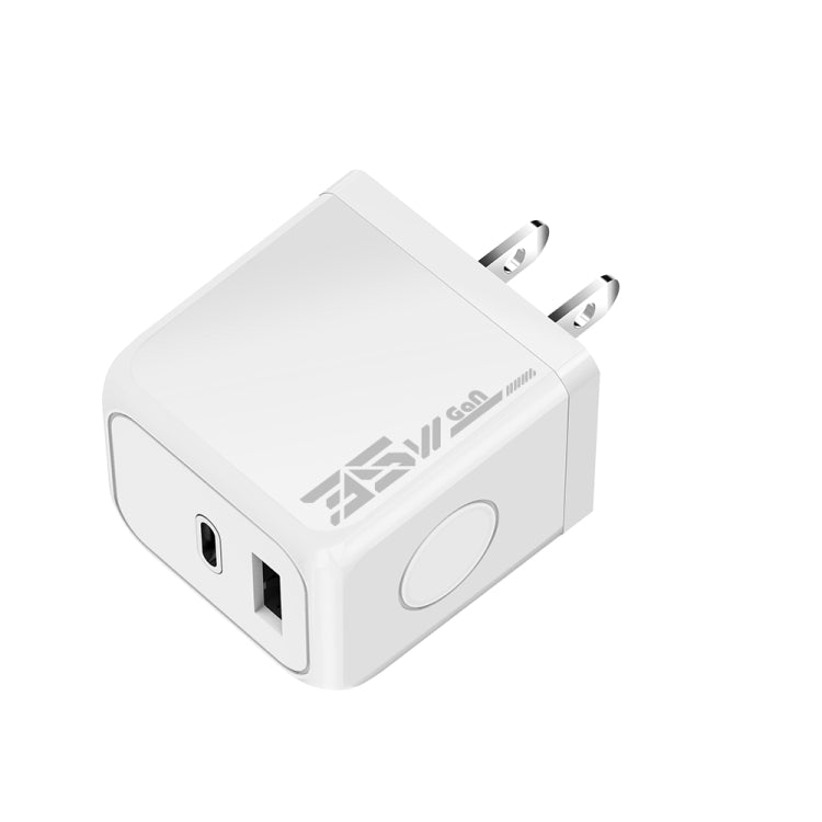 M167 PD 35W Type-C and USB QC 3.0 Fast Charger, EU Plug, US Plug