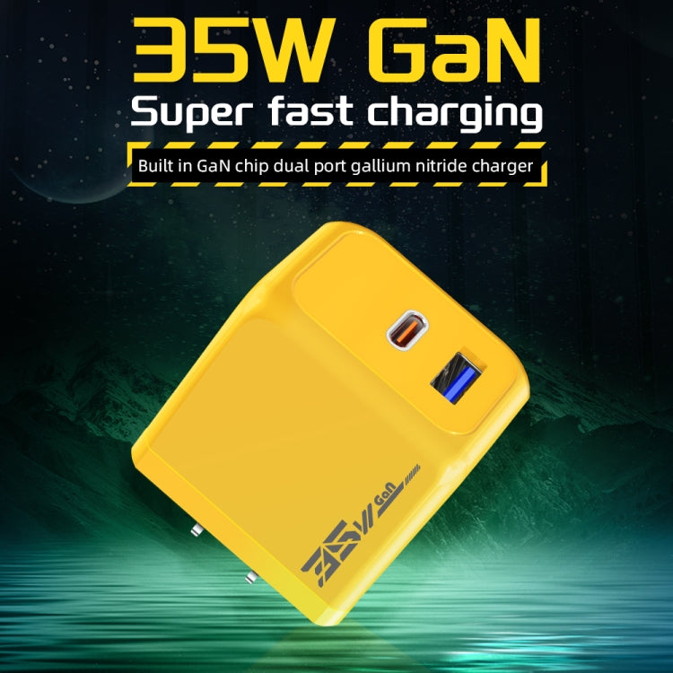 M167 PD 35W Type-C and USB QC 3.0 Fast Charger, EU Plug, US Plug