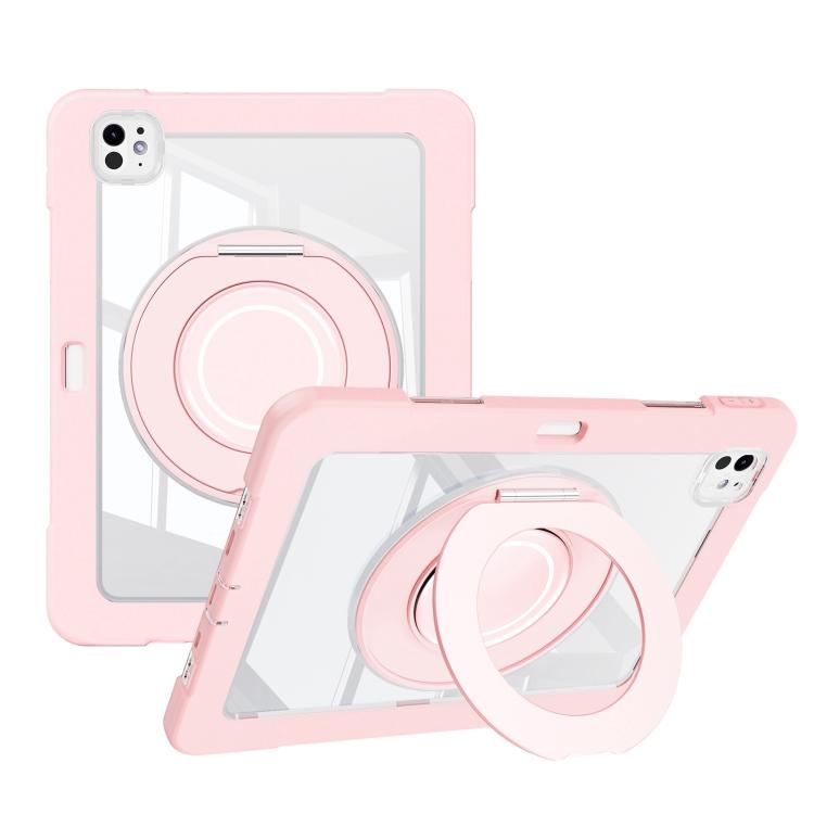 Crystal Armor PC Hybrid TPU Tablet Case with Pen Slot, For iPad Air 13 2026 / 2025 / 2024, For iPad Air 11 2026 / 2025 / 2024, For iPad Pro 13 2025 / 2024, For iPad Pro 11 2025 / 2024