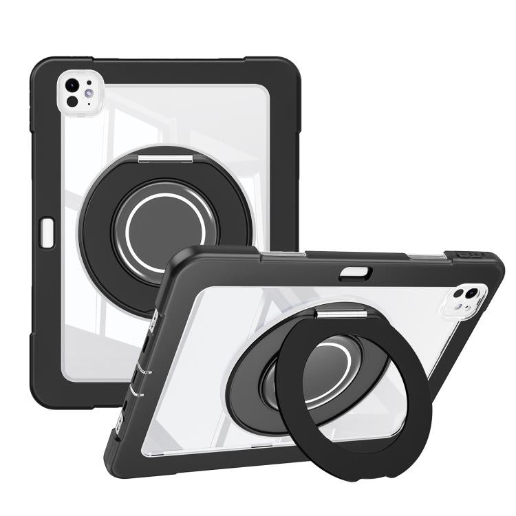 Crystal Armor PC Hybrid TPU Tablet Case with Pen Slot, For iPad Pro 13 2025 / 2024, For iPad Pro 11 2025 / 2024, For iPad Air 11 2025 / 2024 / 10.9 2022, For iPad Air 13 2025 / 2024