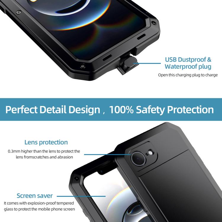 Shockproof IP54 Life Waterproof Phone Case, For iPhone 17 Pro Max, For iPhone 17 Pro, For iPhone 17, For iPhone 17 Air, For iPhone 16e, For iPhone 16 Pro Max, For iPhone 16 Pro, For iPhone 16 Plus