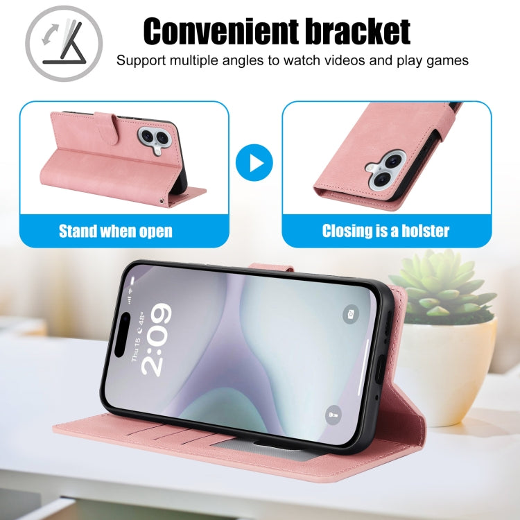 Fantasy Skin-feel Calfskin Texture Leather Phone Case, For iPhone 16, For iPhone 15 Pro Max, For iPhone 15 Pro, For iPhone 15 Plus / 14 Plus