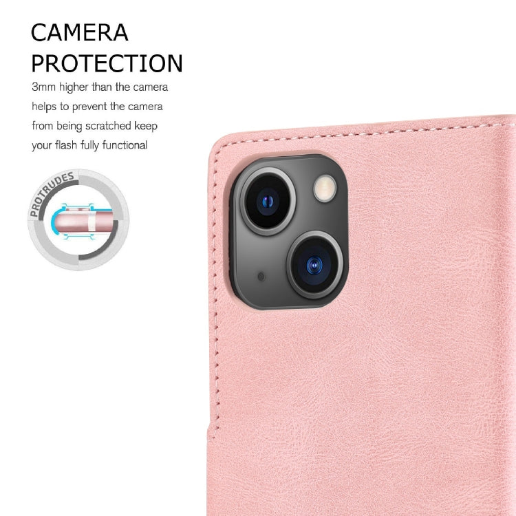 Fantasy Skin-feel Calfskin Texture Leather Phone Case, For iPhone 14