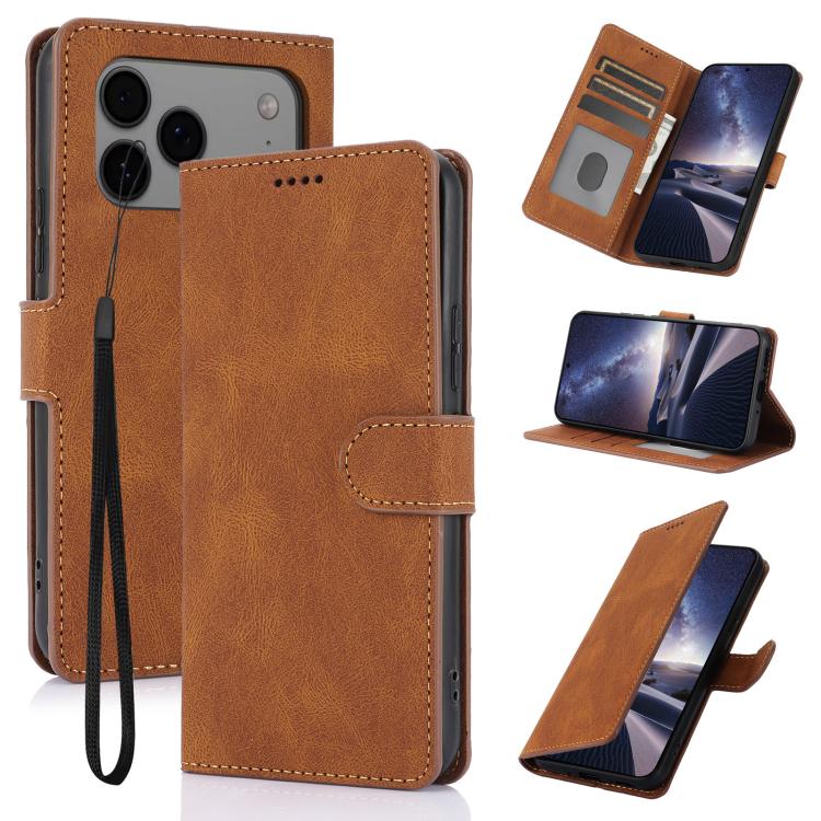 Fantasy Skin-feel Calfskin Texture Leather Phone Case, For iPhone 17 Pro Max, For iPhone 17 Pro, For iPhone 17, For iPhone 17 Air