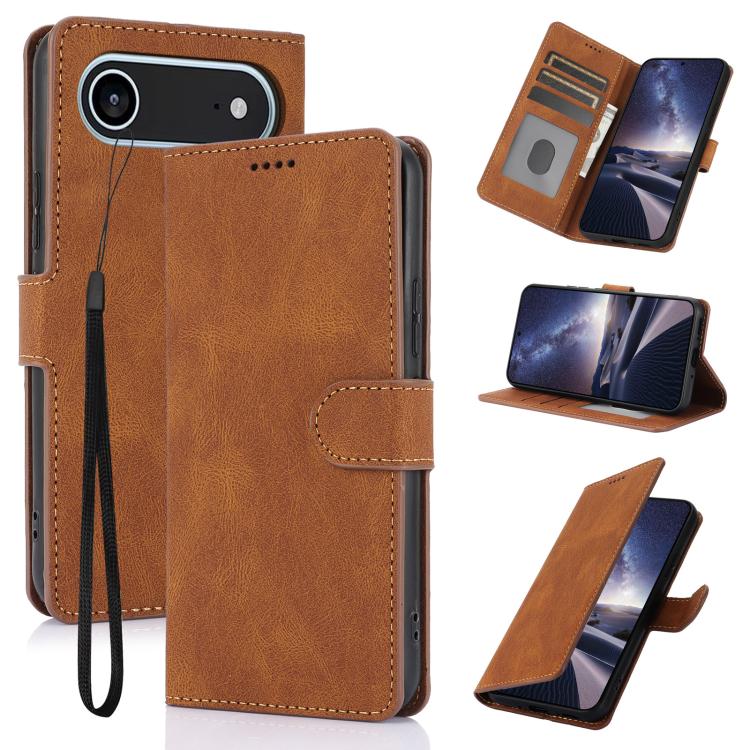 Fantasy Skin-feel Calfskin Texture Leather Phone Case, For iPhone 17 Pro Max, For iPhone 17 Pro, For iPhone 17, For iPhone 17 Air