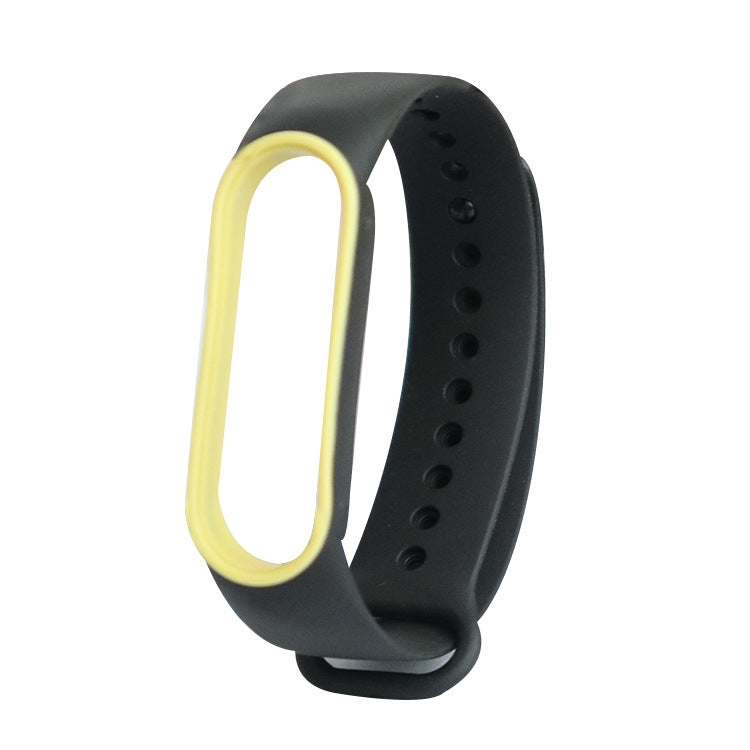 For Xiaomi Mi Band 5 Two-color TPE Replacement Strap Watchband