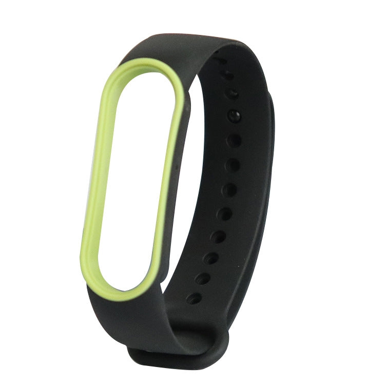 For Xiaomi Mi Band 5 Two-color TPE Replacement Strap Watchband