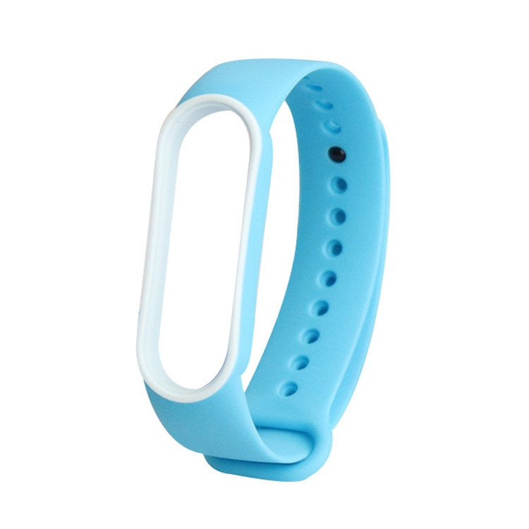 For Xiaomi Mi Band 5 Two-color TPE Replacement Strap Watchband