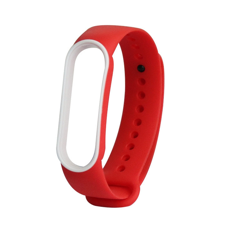 For Xiaomi Mi Band 5 Two-color TPE Replacement Strap Watchband