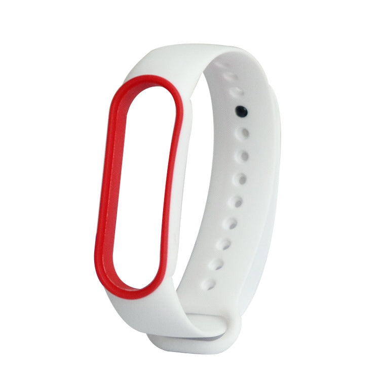 For Xiaomi Mi Band 5 Two-color TPE Replacement Strap Watchband