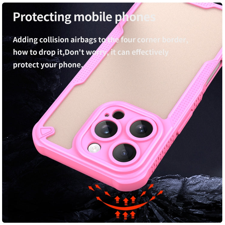 Armor Glaze PC Hybrid TPU Phone Case, For iPhone 16, For iPhone 15 Pro Max, For iPhone 15 Pro, For iPhone 15 Plus