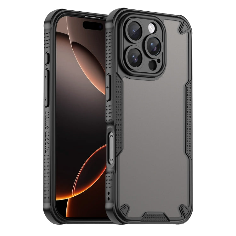 Armor Glaze PC Hybrid TPU Phone Case, For iPhone 16, For iPhone 15 Pro Max, For iPhone 15 Pro, For iPhone 15 Plus