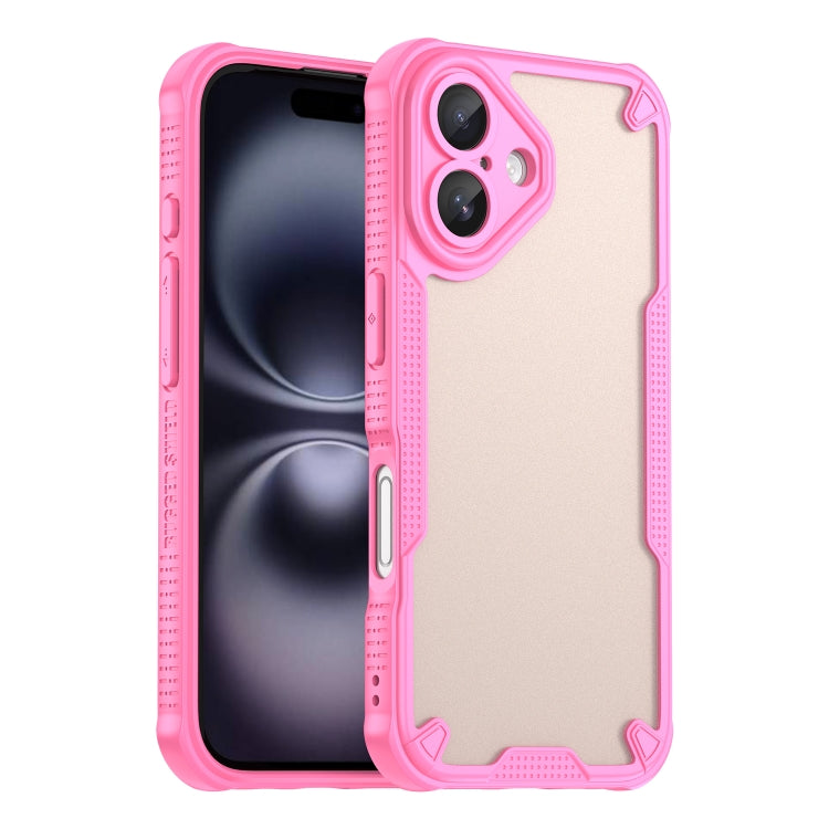 Armor Glaze PC Hybrid TPU Phone Case, For iPhone 16, For iPhone 15 Pro Max, For iPhone 15 Pro, For iPhone 15 Plus