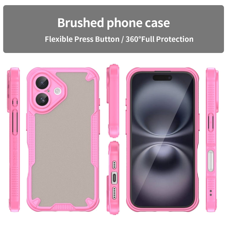 Armor Glaze PC Hybrid TPU Phone Case, iPhone 16e, For iPhone 16 Pro Max, For iPhone 16 Pro, For iPhone 16 Plus