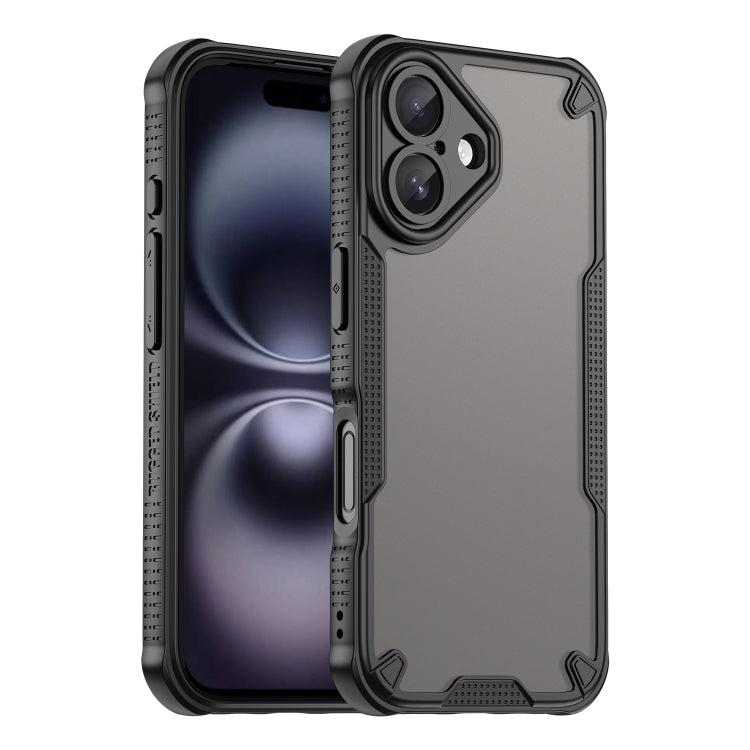Armor Glaze PC Hybrid TPU Phone Case, iPhone 16e, For iPhone 16 Pro Max, For iPhone 16 Pro, For iPhone 16 Plus