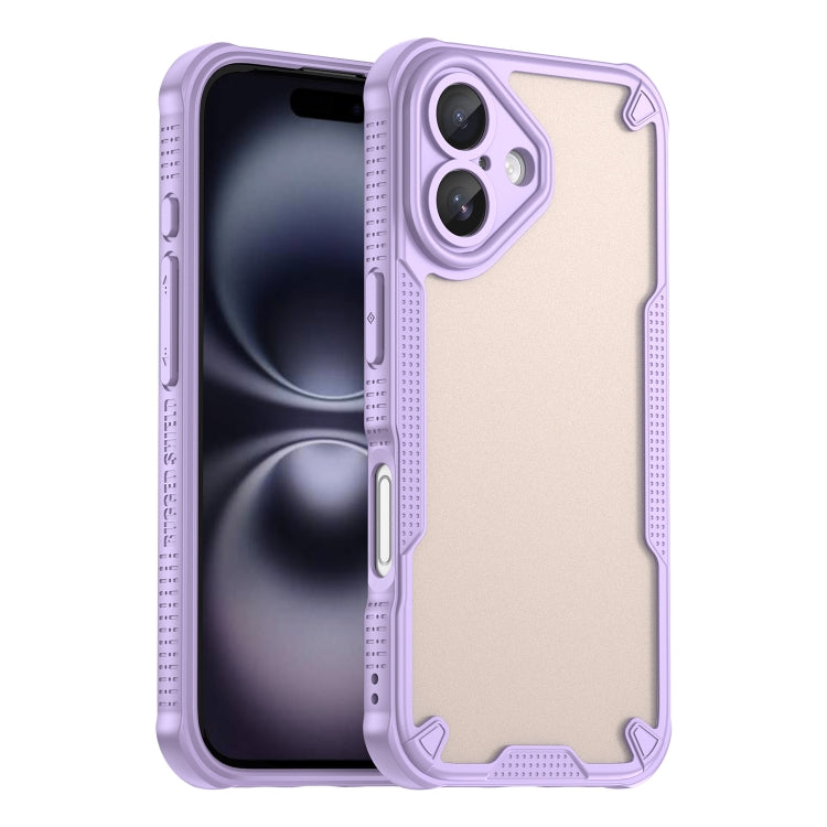 Armor Glaze PC Hybrid TPU Phone Case, iPhone 16e, For iPhone 16 Pro Max, For iPhone 16 Pro, For iPhone 16 Plus
