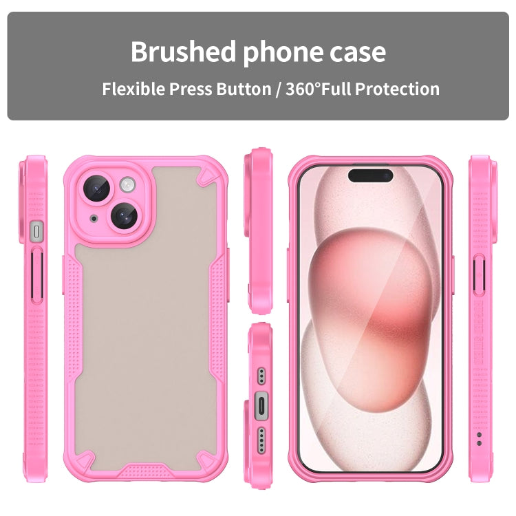 Armor Glaze PC Hybrid TPU Phone Case, For iPhone 16, For iPhone 15 Pro Max, For iPhone 15 Pro, For iPhone 15 Plus