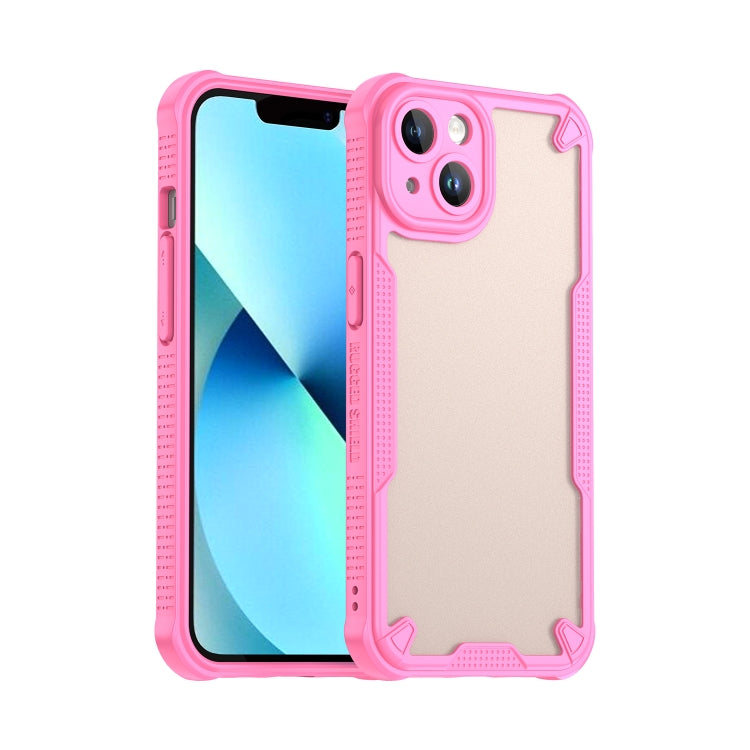 Armor Glaze PC Hybrid TPU Phone Case, For iPhone 15, For iPhone 14 Plus, For iPhone 14, For iPhone 14 Pro