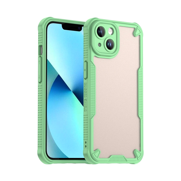 Armor Glaze PC Hybrid TPU Phone Case, For iPhone 15, For iPhone 14 Plus, For iPhone 14, For iPhone 14 Pro