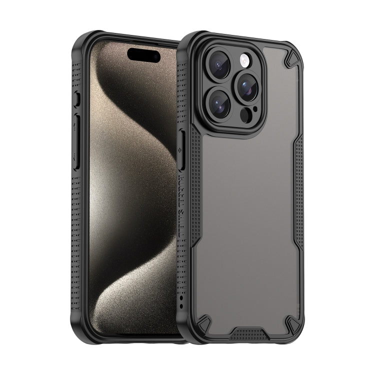Armor Glaze PC Hybrid TPU Phone Case, For iPhone 15, For iPhone 14 Plus, For iPhone 14, For iPhone 14 Pro