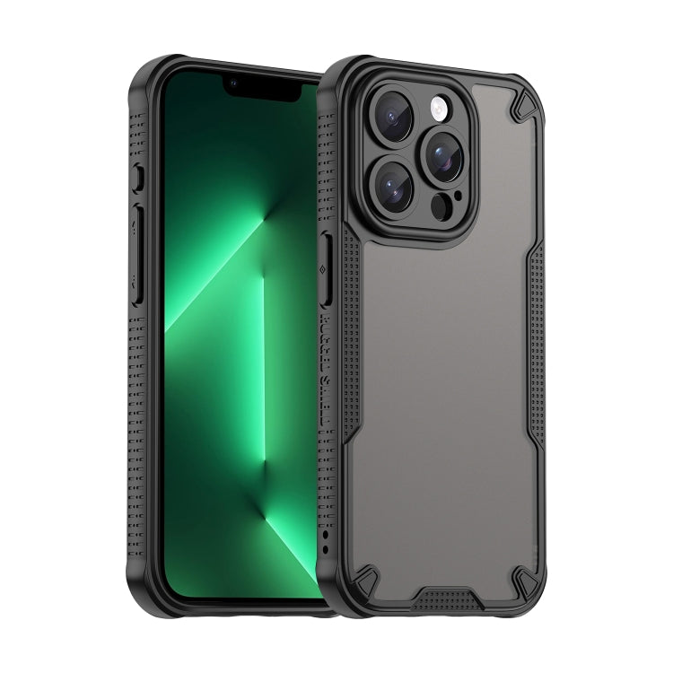 Armor Glaze PC Hybrid TPU Phone Case, For iPhone 15, For iPhone 14 Plus, For iPhone 14, For iPhone 14 Pro