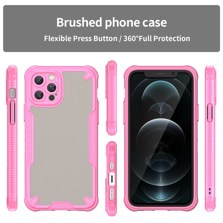 Armor Glaze PC Hybrid TPU Phone Case, For iPhone 13, For iPhone 13 mini, For iPhone 12, For iPhone 12 Pro Max