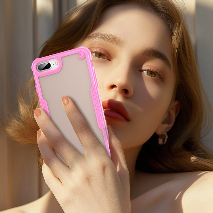 Armor Glaze PC Hybrid TPU Phone Case, For iPhone X, For iPhone 8 Plus, For iPhone 8, For iPhone 7 Plus