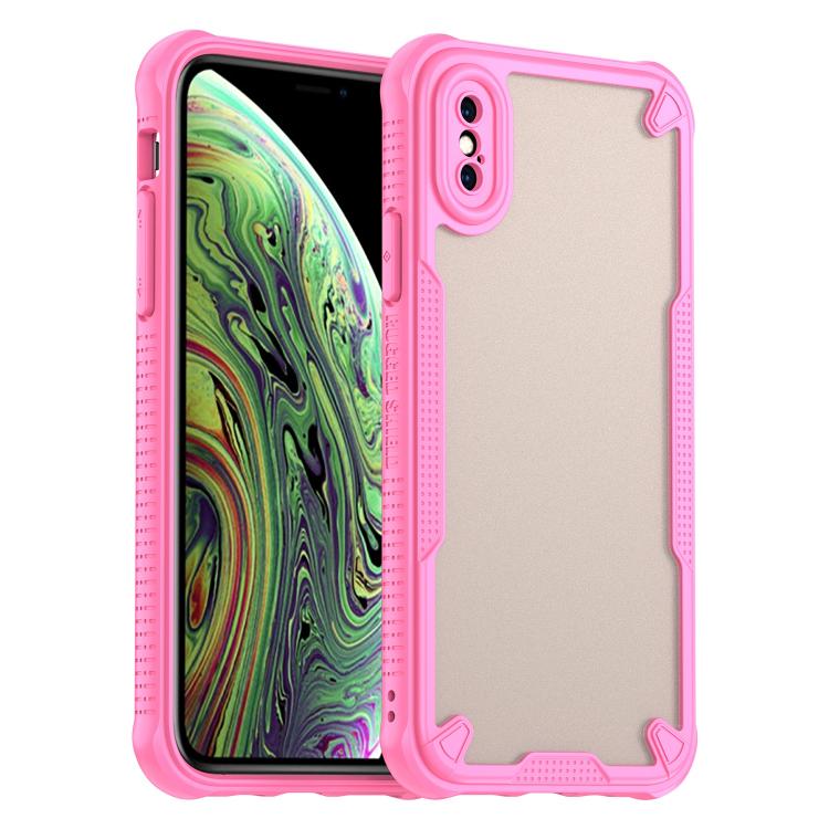 Armor Glaze PC Hybrid TPU Phone Case, For iPhone X, For iPhone 8 Plus, For iPhone 8, For iPhone 7 Plus