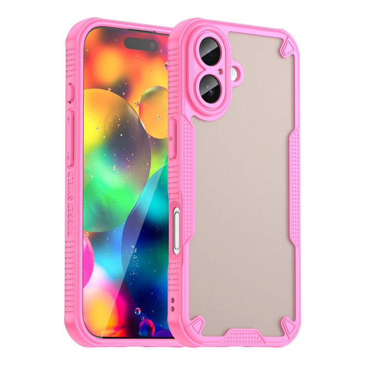 Armor Glaze PC Hybrid TPU Phone Case, iPhone 16e, For iPhone 16 Pro Max, For iPhone 16 Pro, For iPhone 16 Plus