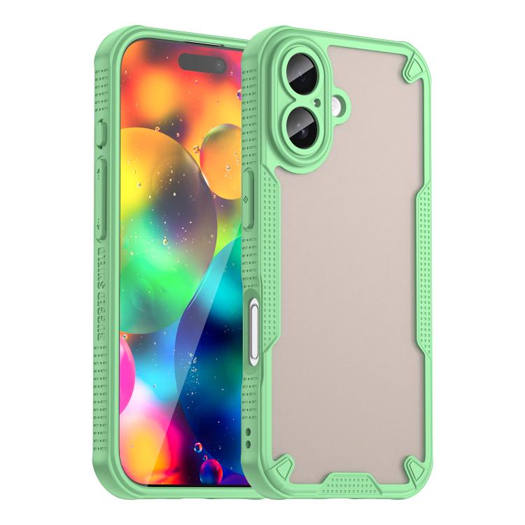 Armor Glaze PC Hybrid TPU Phone Case, iPhone 16e, For iPhone 16 Pro Max, For iPhone 16 Pro, For iPhone 16 Plus