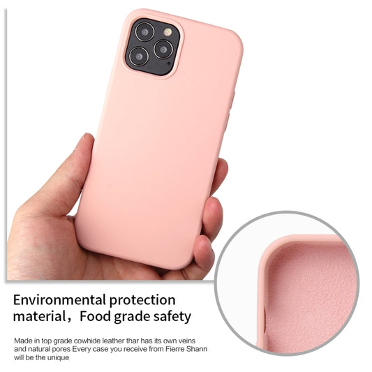 Solid color liquid silicone case offering shock absorption for iPhone 12 mini