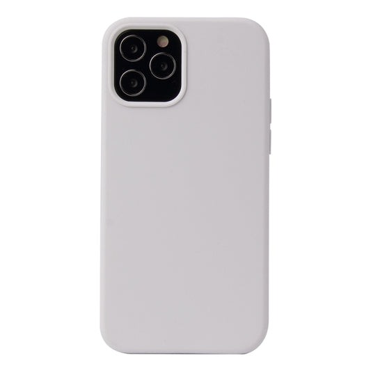 Solid color liquid silicone shockproof protective case for iPhone 12 and 12 Pro