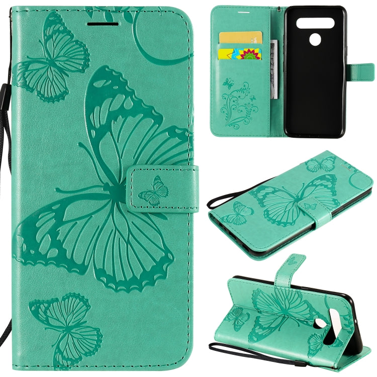 3D Butterfly Embossed Pattern Horizontal Flip Leather Case with Holder & Card Slot & Wallet & Lanyard, For iPhone 12 Pro Max, For LG K41S & K51S, For LG K51