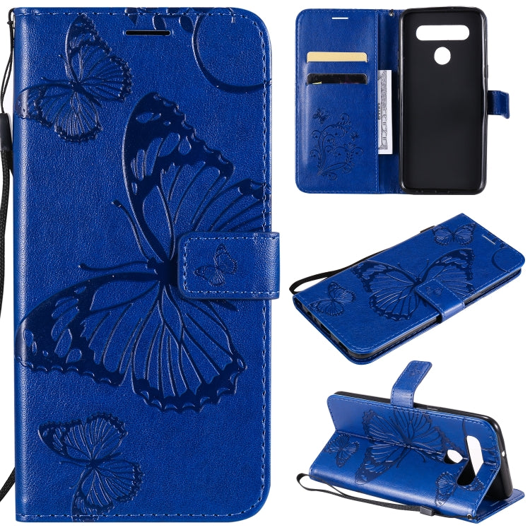 3D Butterfly Embossed Pattern Horizontal Flip Leather Case with Holder & Card Slot & Wallet & Lanyard, For iPhone 12 Pro Max, For LG K41S & K51S, For LG K51