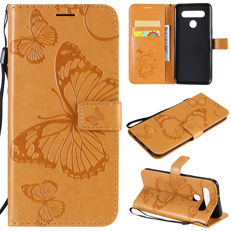 3D Butterfly Embossed Pattern Horizontal Flip Leather Case with Holder & Card Slot & Wallet & Lanyard, For iPhone 12 Pro Max, For LG K41S & K51S, For LG K51