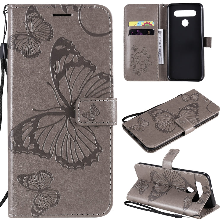 3D Butterfly Embossed Pattern Horizontal Flip Leather Case with Holder & Card Slot & Wallet & Lanyard, For iPhone 12 Pro Max, For LG K41S & K51S, For LG K51