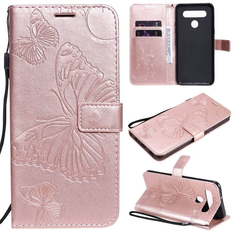 3D Butterfly Embossed Pattern Horizontal Flip Leather Case with Holder & Card Slot & Wallet & Lanyard, For iPhone 12 Pro Max, For LG K41S & K51S, For LG K51