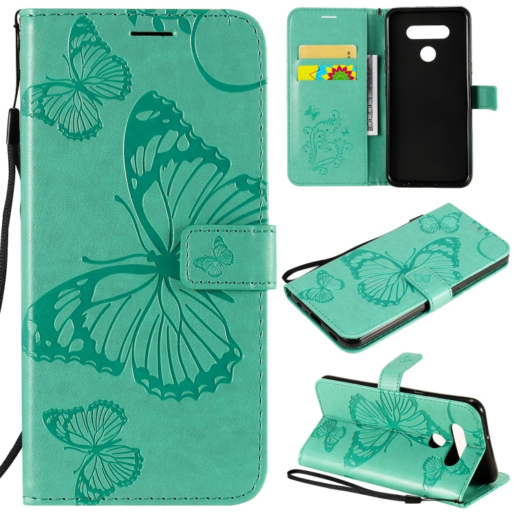 3D Butterfly Embossed Pattern Horizontal Flip Leather Case with Holder & Card Slot & Wallet & Lanyard, For iPhone 12 Pro Max, For LG K41S & K51S, For LG K51