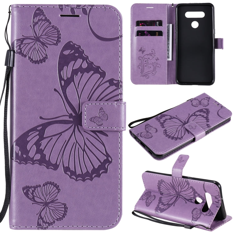 3D Butterfly Embossed Pattern Horizontal Flip Leather Case with Holder & Card Slot & Wallet & Lanyard, For iPhone 12 Pro Max, For LG K41S & K51S, For LG K51