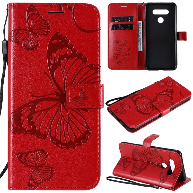 3D Butterfly Embossed Pattern Horizontal Flip Leather Case with Holder & Card Slot & Wallet & Lanyard, For iPhone 12 Pro Max, For LG K41S & K51S, For LG K51